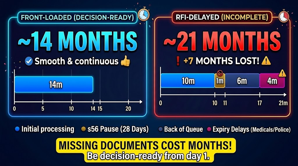 delays caused by RFI