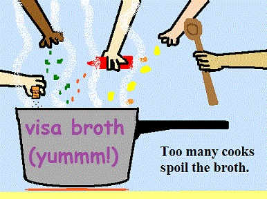 Too many cooks spoil the visa broth! Trust the visa experts!