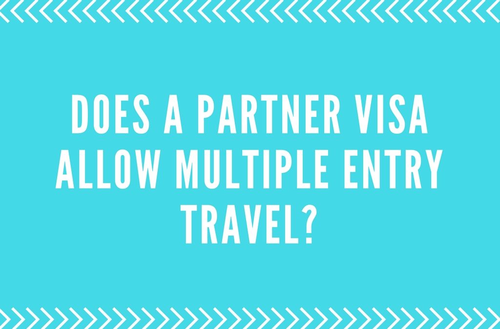 Does a partner visa allow multiple entry travel?