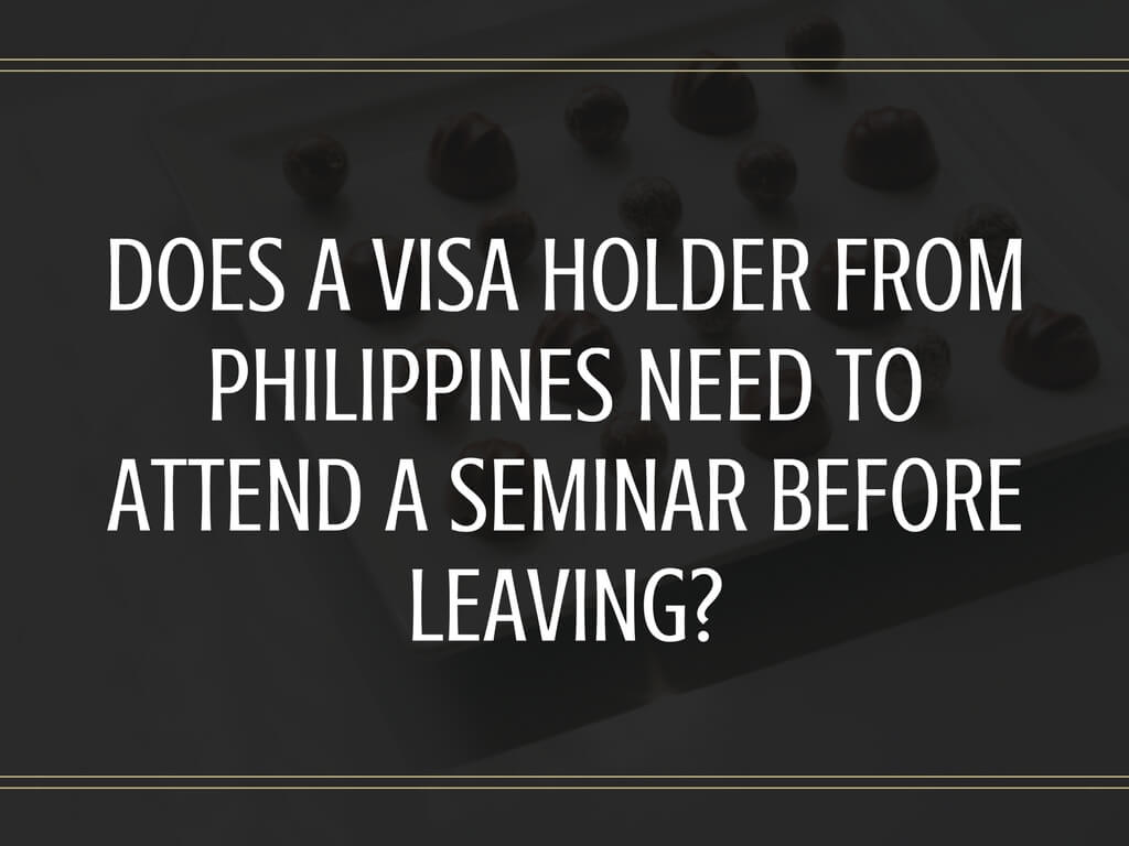 commission for filipinos overseas (cfo) runs pre-departure seminars for partner visa holders and fiancee visa holders going from philippines to australia