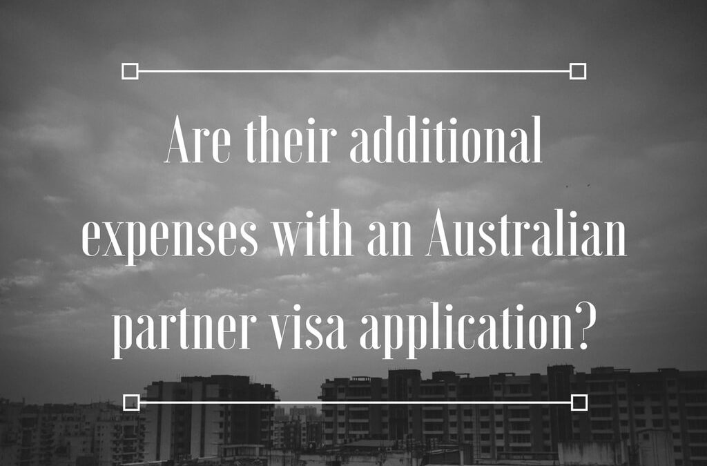 Are their additional expenses with an Australian partner visa application?