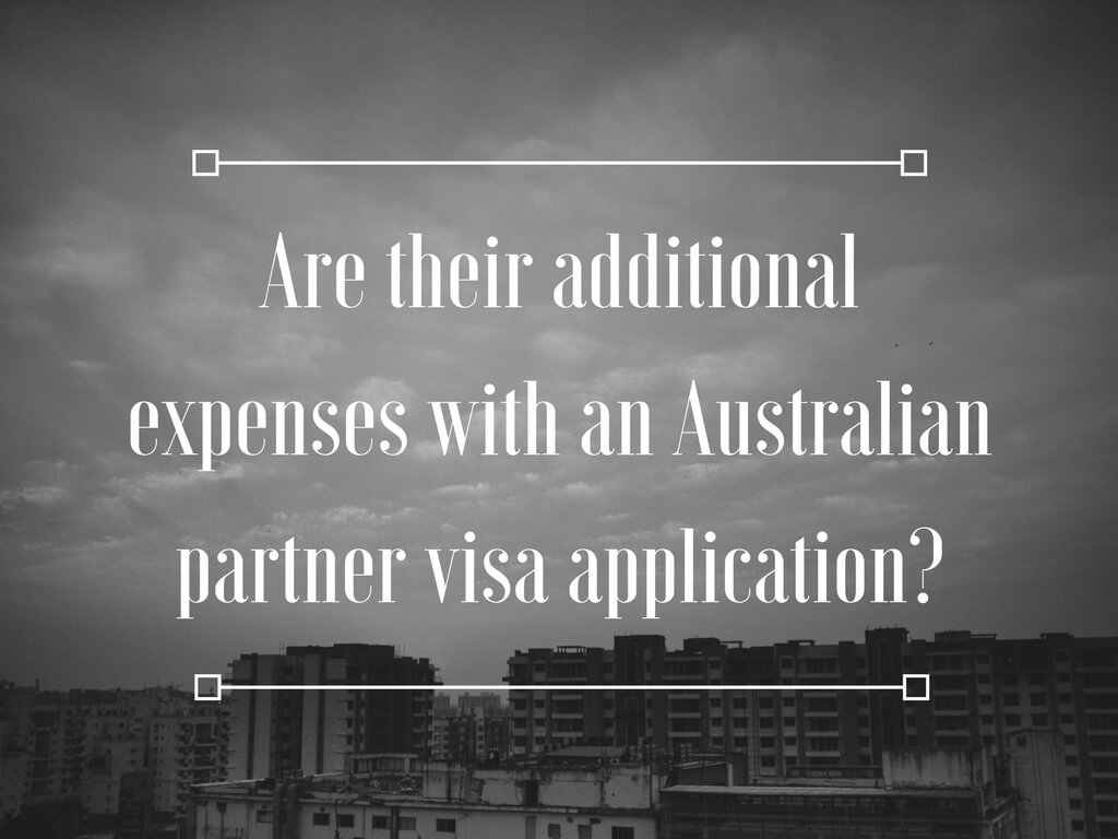 Are there additional expenses with an Australian partner visa application from Philippines? Do you need to pay for health insurance for two years for the visa holder?