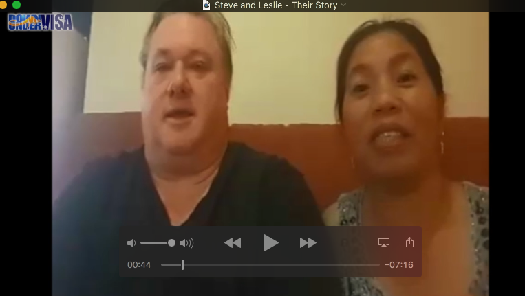 Steve and Leslie, an Australian Filipina couple with a partner visa from Philippines to Australia thanks to Down Under Visa