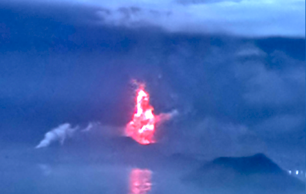 Taal volcano eruption 2020